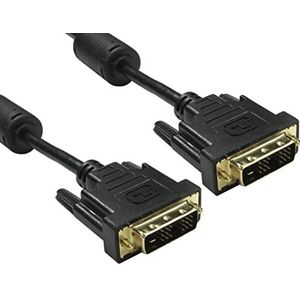 RS PRO DVI-kabel A DVI-D Single Link - stekker B DVI-D Single Link - stekker, 2m PVC zwart
