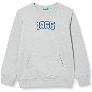 United Colors of Benetton Jongens-sweatshirt met lange mouwen en ronde hals, Grijs Melange 501, 170 cm