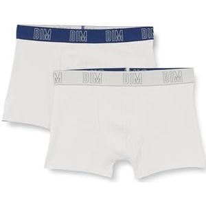 Dim Boxershorts van biologisch katoen, voor jongens, 2 stuks, Grijs Blauw, 10 Jaar