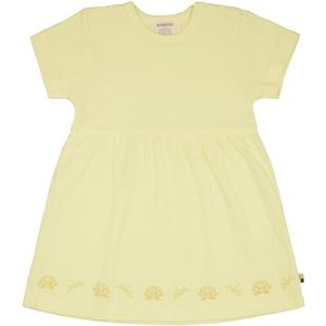 loud + proud Meisjesjurk Derby Rib, van biologisch katoen, GOTS-gecertificeerde jurk, Blonde, 74-80