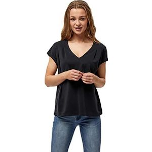 Peppercorn Lana T-shirt met V-hals en pet | Zwarte T-shirts voor dames VK | Lente T-shirt | Maat L