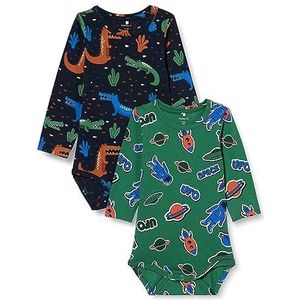 JJXX Baby - Jongens Nbmlasse Ls Body Pb 2p, Dark Sapphire/Pack: fir, 56