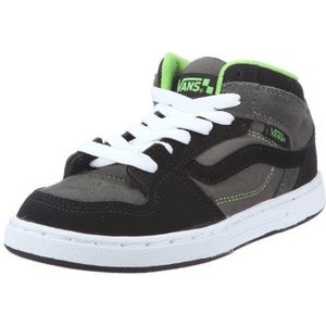 Vans Edgemont VNJ5B9T Sneakers voor jongens, Grijs Zwart Houtskool Groen, 38.5 EU