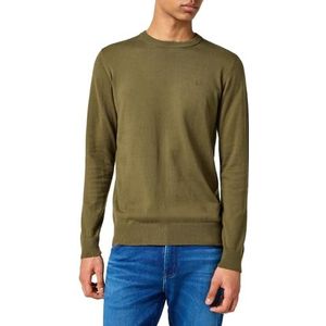 Wrangler Heren gebreide trui sweatshirt, groen (klimop groen), M, Groen (klimop groen), M