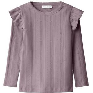 Name it Nmfjulia Ls Slim Top Noos Meisjes Top - Elderberry