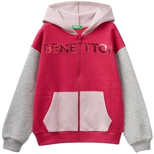 United Colors of Benetton Gebreid vest voor meisjes en meisjes, Color Block 901, 140