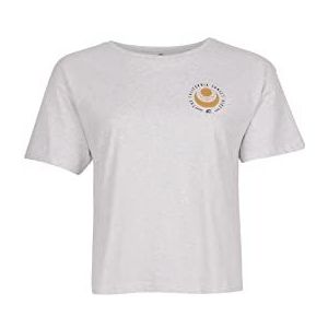 O'NEILL Tees 11012 Surfer Girl T-shirt, met korte mouwen, wit melange, regular (set van 2) voor dames