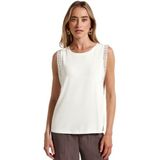 Street One - Dames Top - Wit - Gehaakte Details