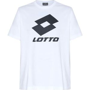 Lotto - T-shirt - Bright White - Met Opvallende Logoprint