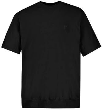 JP 1880 - T-shirt - Zwart - Katoen - Big & Tall Plus Size - Korte Mouw