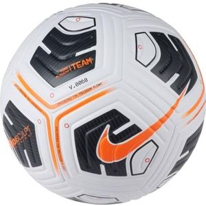 Nike Unisex's NK ACADEMY - TEAM Recreatieve Voetbalbal, Wit/Zwart/(Totaal Oranje), 4