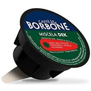 CAFFÈ BORBONE - MISCELA VERDE / DEK - Box 90 DOLCE GUSTO COMPATIBELE CAPSULES 7g