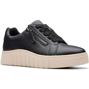 Clarks - Mykah Joy - Casual Schoenen - Zwart - Leder