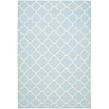 Safavieh Dhurrie tapijt, DHU554 modern 120 x 180 cm lichtblauw/ivoor