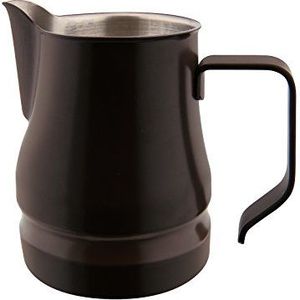 ILSA Evolution melkkannetje voor cappuccino en latte art, roestvrij staal 18/10, koffiekleuren, 3 kopjes, inhoud 35 cl