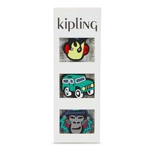 Kipling Bts Pullers Mix, 3 ritstrekkers, 1,1 x 4 x 3 cm, Jungle Fun Mix (divers), Jungle Fun Mix, Eén maat, Casual