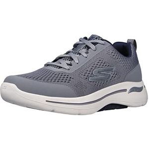Skechers Go Walk Arch Fit - Idyllic Grey/Navy 10.5 EE - Wide