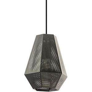 EGLO Chiavica Hanglamp, 1 lichtpunt, industrieel, vintage, modern, hanglamp van staal in zwart nikkel, eettafellamp, woonkamerlamp met E27-fitting, di