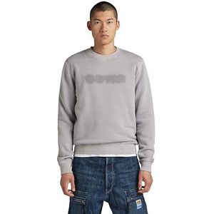 G-STAR RAW Distressed Logo r Sweat, Grijs (Grey Alloy Gd D24410-d575-g493), XS