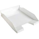 Exacompta - ref. 113213D - Set van 6 Brievenbakken COMBO MIDI - Afmetingen: 34,6 x 25,5x 6,5 cm - voor A4 documenten + - kleur wit glanzend