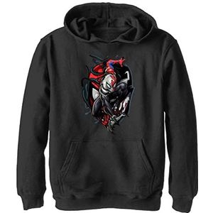 Marvel Boys Spiderman Reg W hoodie met capuchon, zwart, XL, zwart, XL, zwart, XL