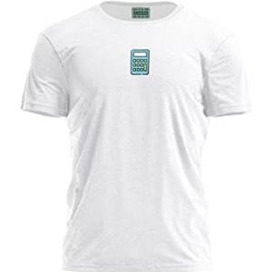 Bona Basics, Digitaal bedrukt basic T-shirt voor heren,% 100 katoen, wit, casual, heren bovenstuk, maat: L, wit, L