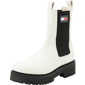 Tommy Hilfiger Dames Tjw Urban Chelsea Mid Boot, Rijke Crème, 40 EU