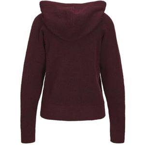 JACK & JONES - Jxevi - Gebreide Dameshoodie - Bordeaux