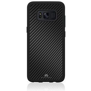 Black Rock Beschermhoes van echt carbon (voor Samsung Galaxy S8, slank ontwerp, ideale bescherming, metaal, polycarbonaat, teroplastisch polyurethaan, 180° bescherming) zwart