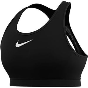 Nike DX6815-010 W NK DF SWSH HGH SPT Bra Sportbeha dames zwart/ijzer grijs/wit maat 2XA-B