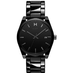 MVMT Analoge Quartz horloge voor heren met keramische band 28000252-D, Zwart