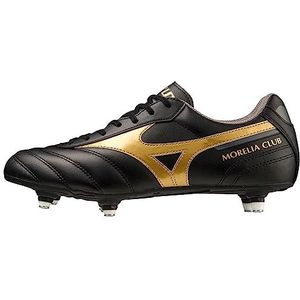 Mizuno Unisex Morelia II Club SI Voetbal, zwart/goud/donkere schaduw, 9 UK, Zwart Goud Donkere Schaduw, 43 EU