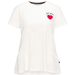 SANIKA Dames T-Shirt 12002733-SA01, wit, XS, wit, XS