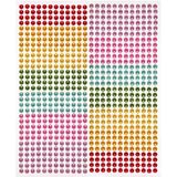 Baker Ross AW322 zelfklevende parels in regenboogkleuren (372 stuks) – voor kinderen om te knutselen en vormgeven,gesorteerd