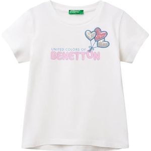 United Colors of Benetton T-shirt, Wit, 110