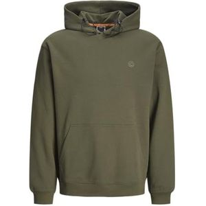 JACK & JONES Jcooutdoor Sweat Hood Sn capuchontrui voor heren, Forest Night, S