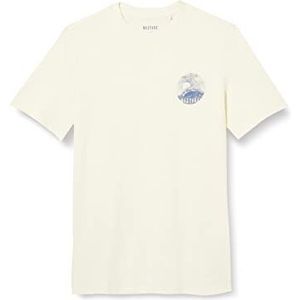MUSTANG Heren Style Alex C Print T-shirt, Pristine 8001, S, pristine 8001, S