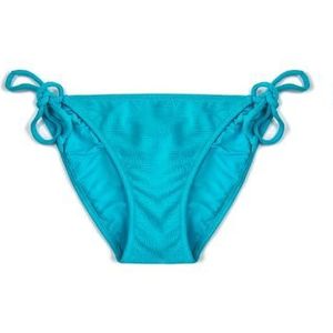 Koton Dames Basic Textured Tie Side Detail Bikini Bottom Swim Wear, blauw (699), 42