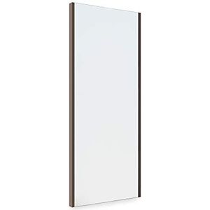 EMUCA - Afneembare spiegel voor het interieur van de kast, zwenkbaar, binnenmeubels, 340 x 1000 mm, afwerking mokka