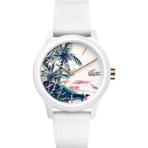 Lacoste Dames analoog klassiek quartz horloge met siliconen band 2001085, Riem