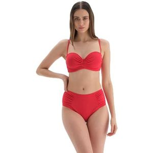 Dagi Dames Strapless Bikini Top, rood, 40