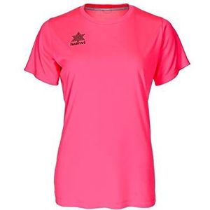 Luanvi Dames pol | Ademend T-shirt Sportshirt Korte Mouw Kleur Koraal