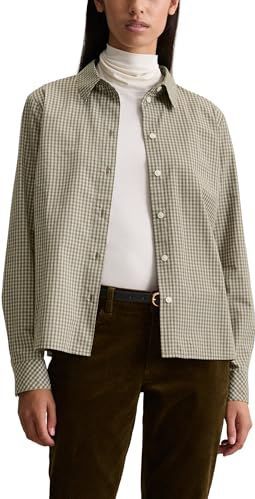 Marc O'Polo - DENIM - Blouse - Olijfgroen - Geruit