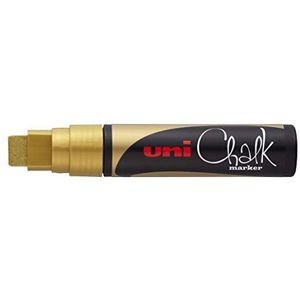 uni-ball 186610 - raam- en krijtmarker UNI CHALK PWE-17K 15 mm, met brede wigpunt, goud