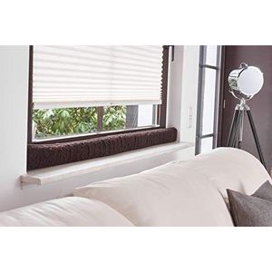 K. & N. Schurwolle Tochtstopper van scheerwol, voor ramen, 120 cm, bruin