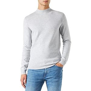 TOM TAILOR Uomini Basic gebreide trui 1032280, 30193 - Ordinary Grey Melange, L