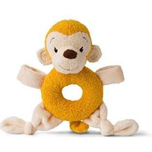 WWF CUB Club Rassel knuffel aap geel met belletje, CE-normen, 15 cm, 1 stuk