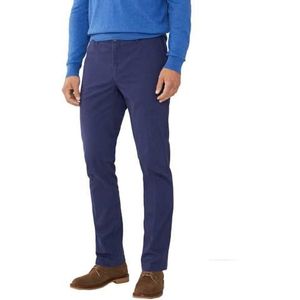 Hackett London Calvary Twill Chino Broek voor heren, Blauw (Schaduw Blauw), 32W / 28L