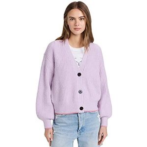 Scotch & Soda Dames Fuzzy Knitted Cardigan Sweatshirt, orchid 1179, XS