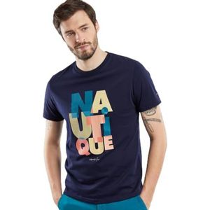 Armor Lux Zeefdruk T-shirt, Nautische/Marine Deep, S